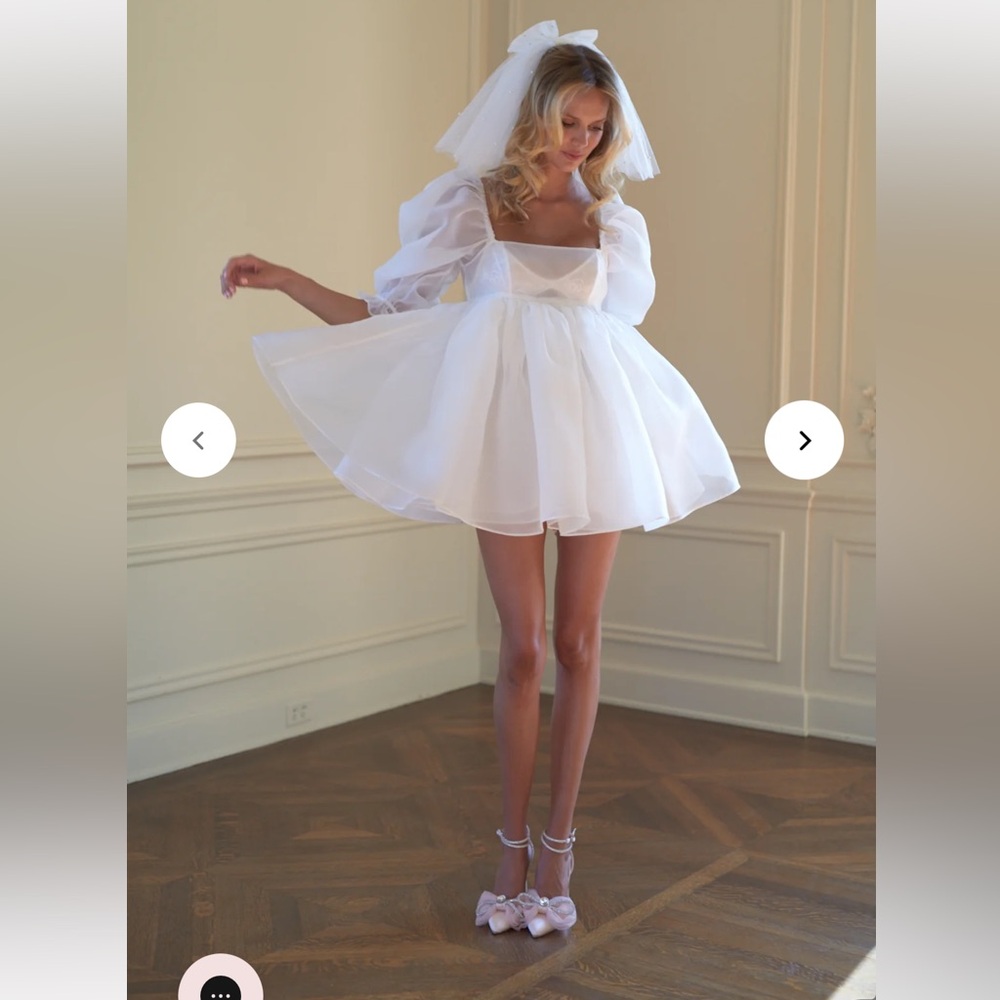 Selkie The Ivory Puff Dress- S - NWOT